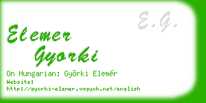 elemer gyorki business card